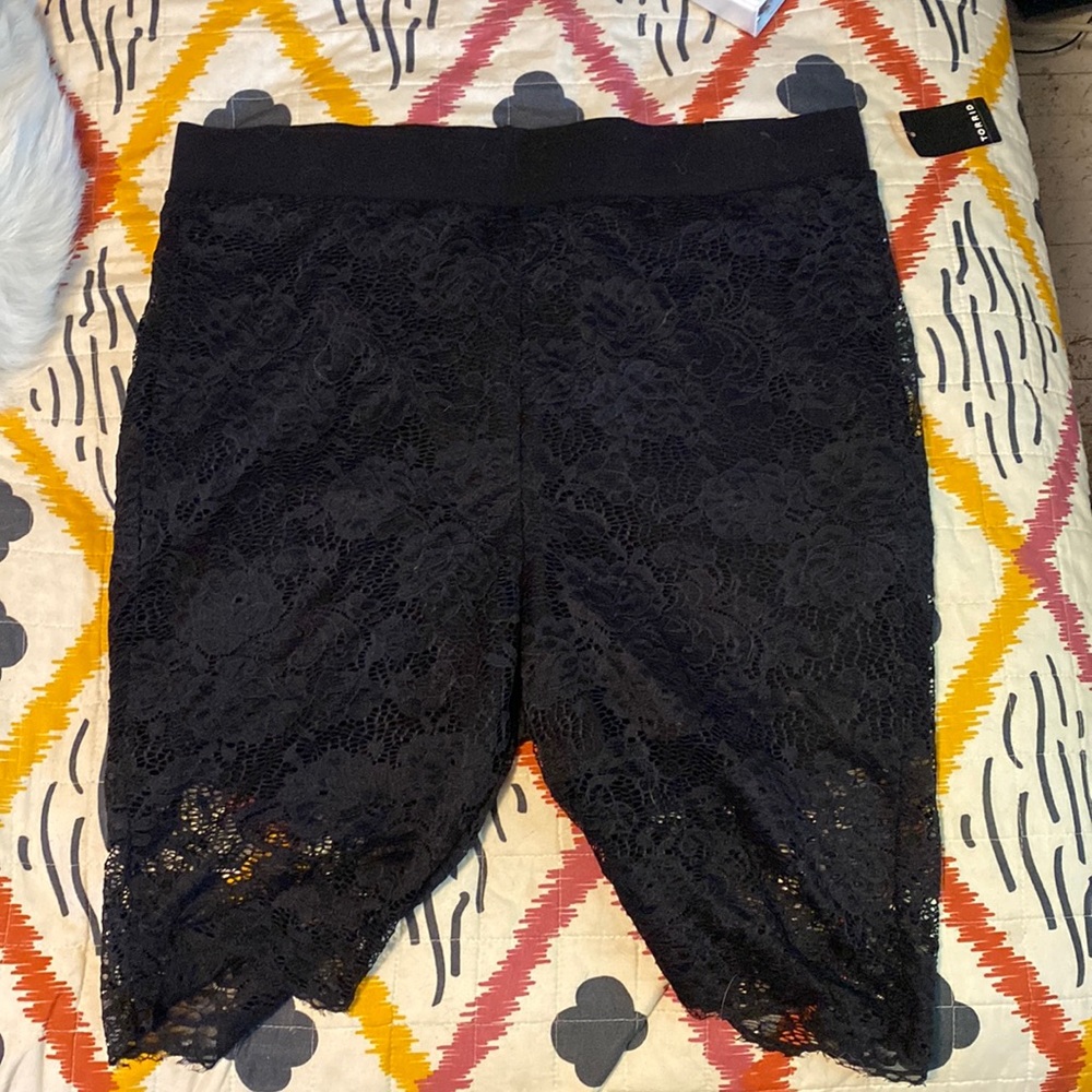NWT Torrid Lace Bike Shorts
